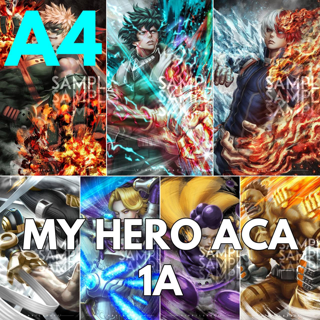 A4 - CLASS 1A - My Hero Academia