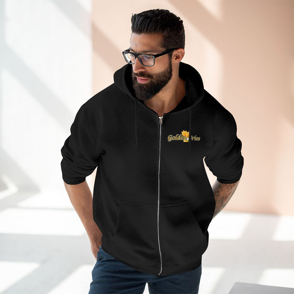 Thumbnail: Golden Fries - Adult Zip Up Hoodie