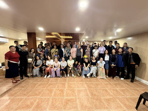 Faith Baptist Church missions team and local believers gathered at the church in Metro Manila.