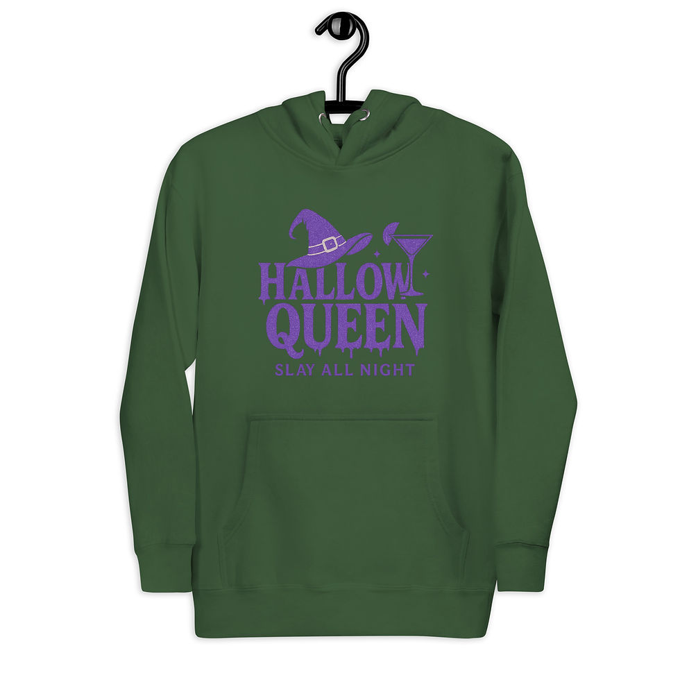 Thumbnail: Hallow Queen Witch Hoodie – Spooky Chic Halloween Sweatshirt for Women