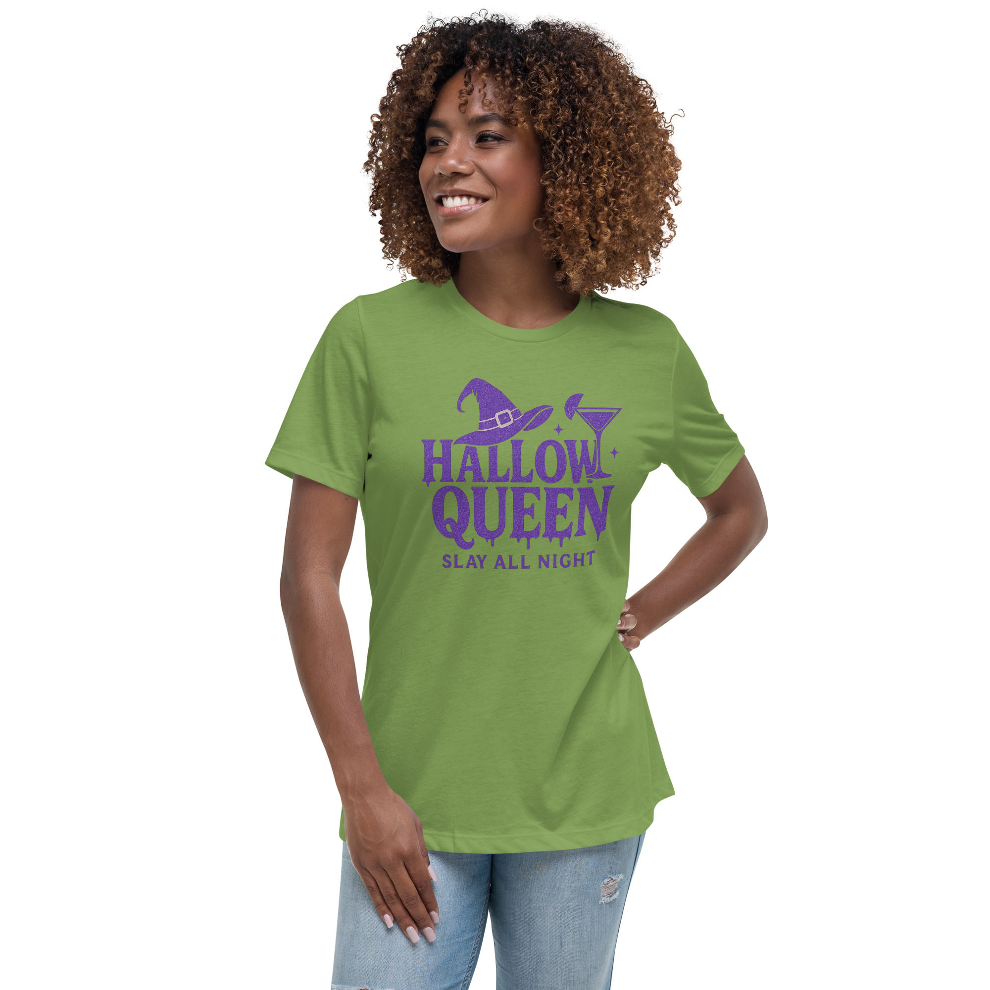 Hallow Queen Witch Tee – Spooky Chic Halloween Shirt for Women