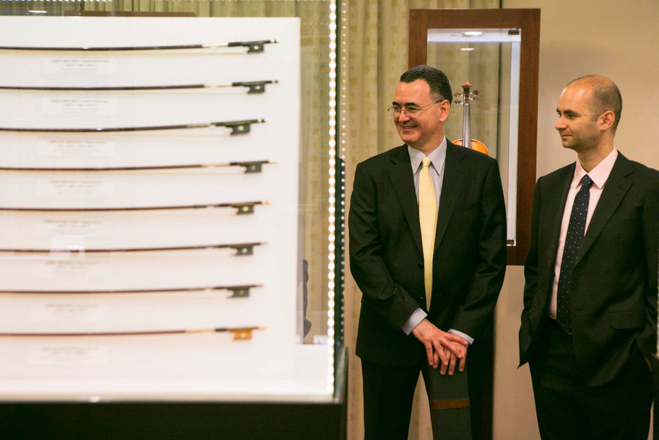 Rare Violins of New York founders Bruno Price and Ziv Arazi give a presentation