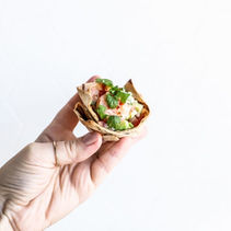 TORTILLASKÁLAR MEÐ RISARÆKJUM