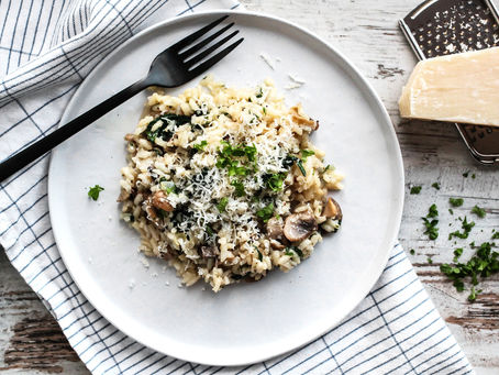 RISOTTO MEÐ SVEPPUM OG SPÍNATI