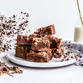 BROWNIES MEÐ MILKA DAIM SÚKKULAÐI