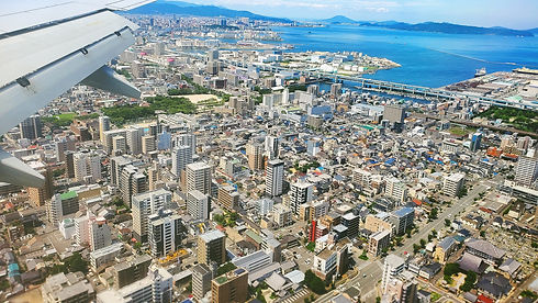 福岡上空