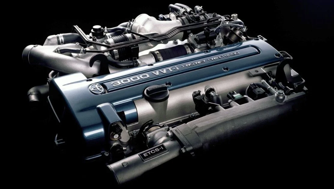 toyota 2jz engine bay