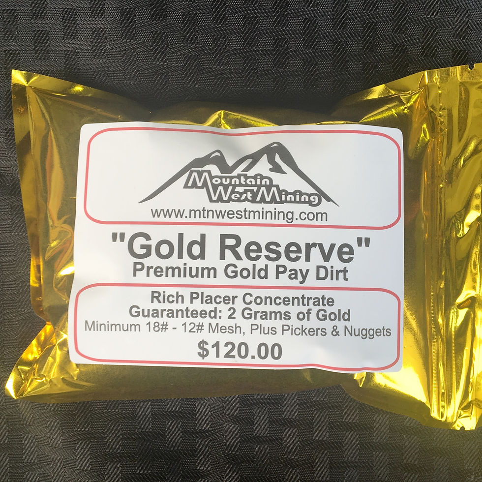 GR3 Premium Gold Pay Dirt - 2 Grams +