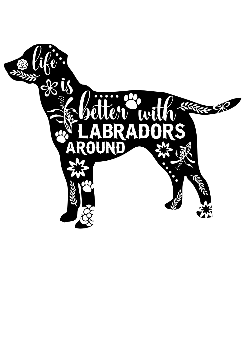 Labrador Life is better decal