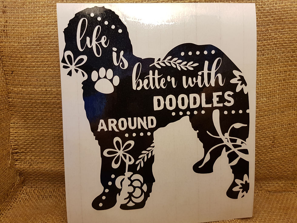 Doodle Life is better decal