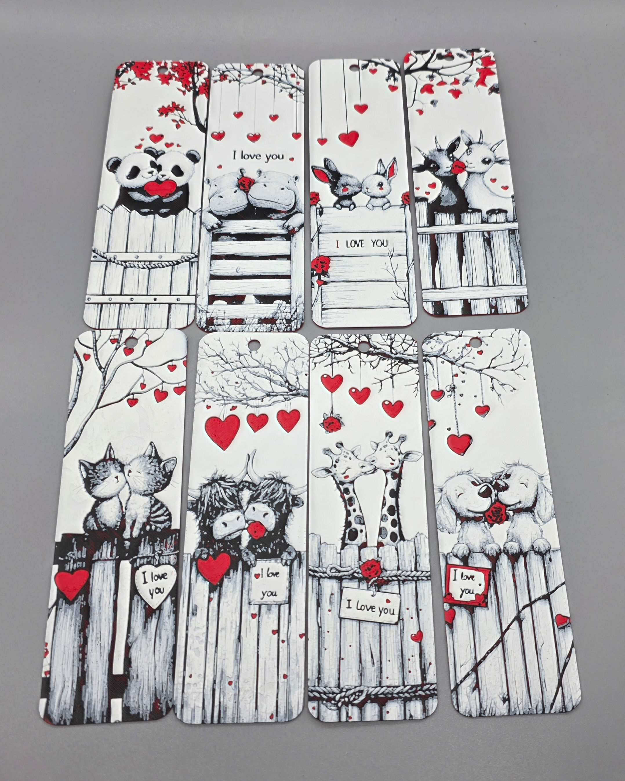 Animals in Love Bookmark collection.