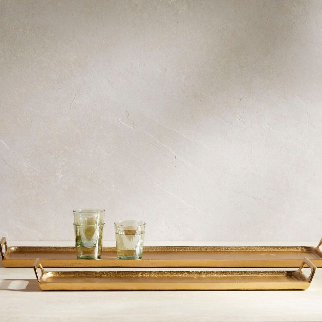 Plateaux étroits Seline, Lot de 2