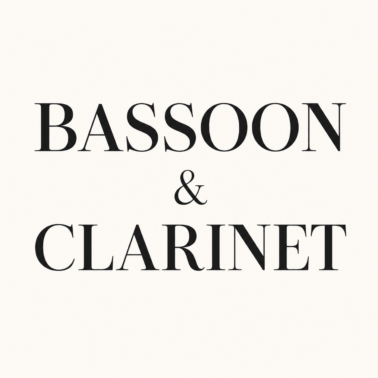 Clarinet & Bassoon Package(Dr.Yu)
