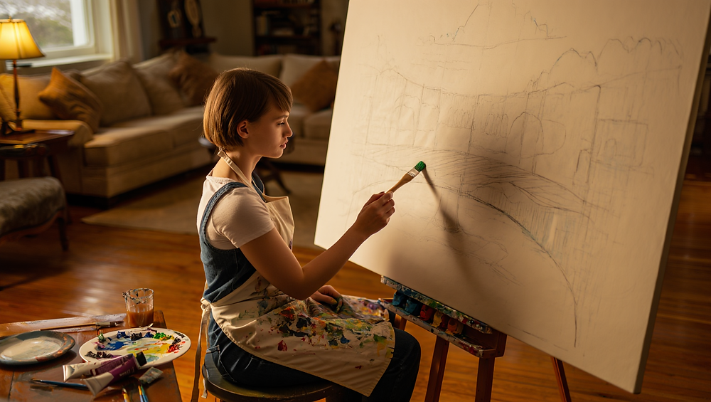 Predayed Art Predrawn Canvases for Painting: The Easiest Way to Enjoy Art at Home