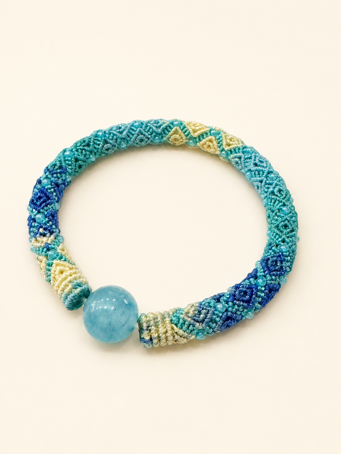 Ocean Blue Huiwen Handwoven Bracelet