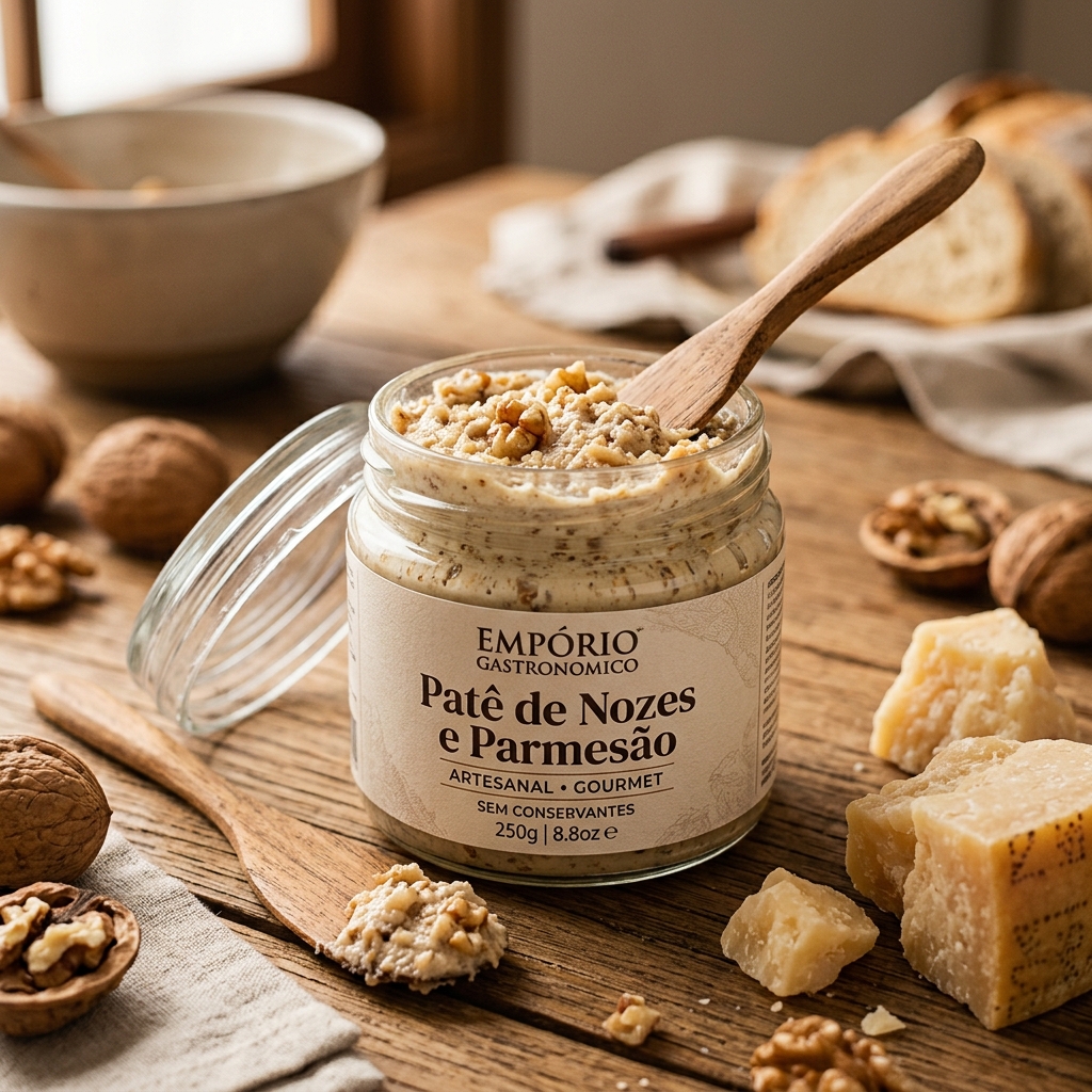 Patê de Nozes e Parmesão