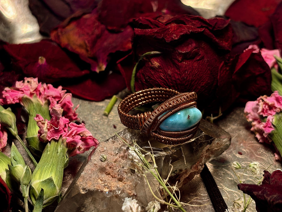 Thumbnail: Larimar in Copper Ring