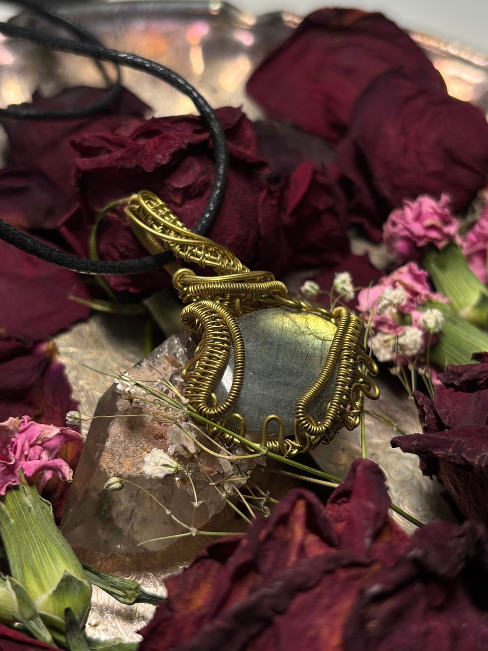 Thumbnail: Labradorite in Brass Necklace