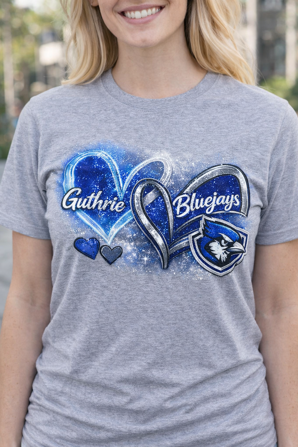 Thumbnail: Bluejay Hearts Spirit Tee