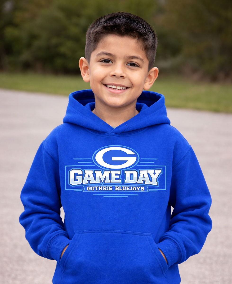Thumbnail: Youth Bluejay Game Day Spirit Hoodie