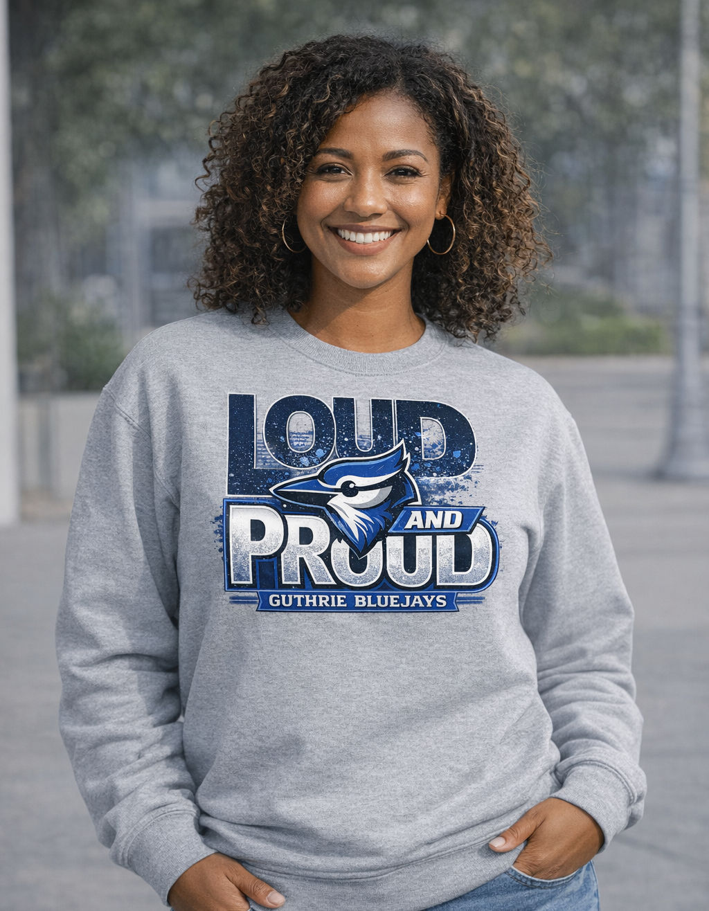 Bluejay Loud & Proud Crewneck Sweatshirt