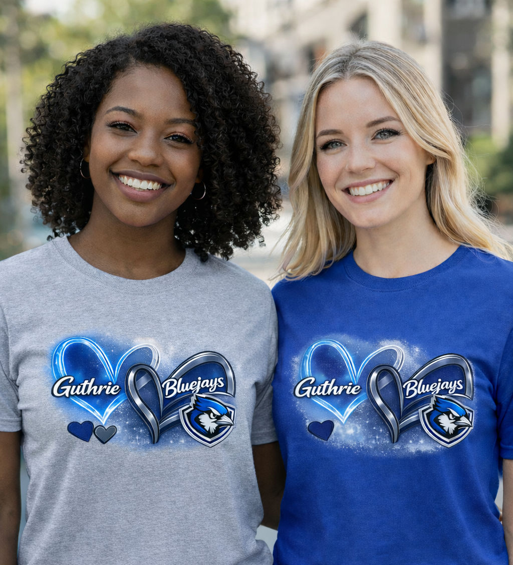 Bluejay Hearts Spirit Tee