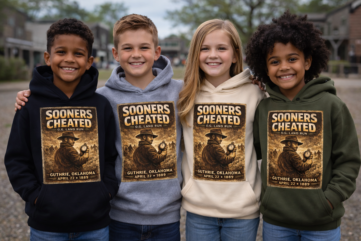 Youth Sooners Cheated – 89er Heritage Hoodie