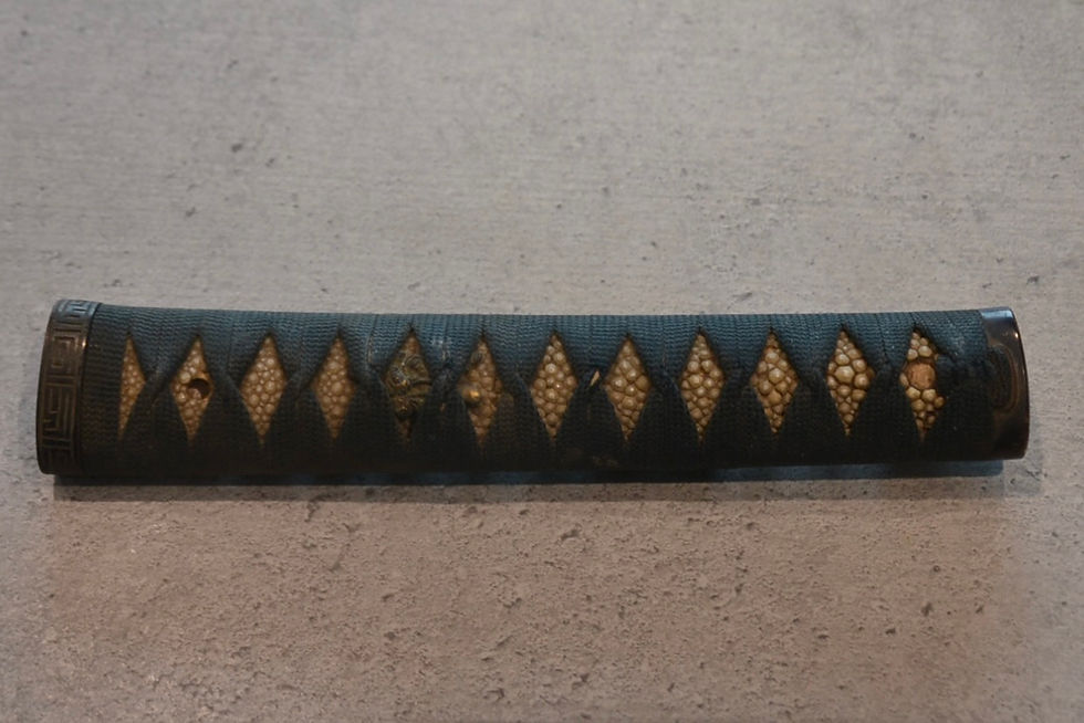 Miniature : POIGNÉE POUR KATANA TRESSE BLEUE