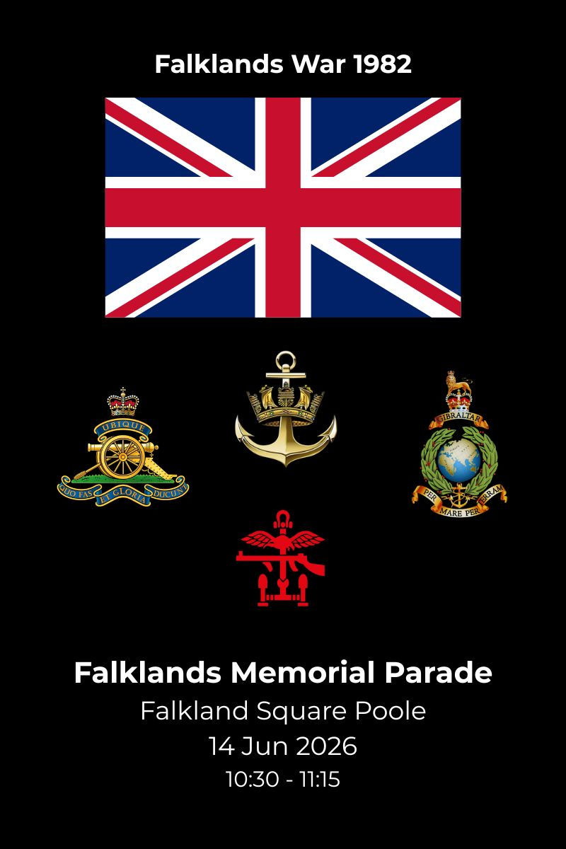 The Falklands Memorial Parade Sunday 14 June 2026.