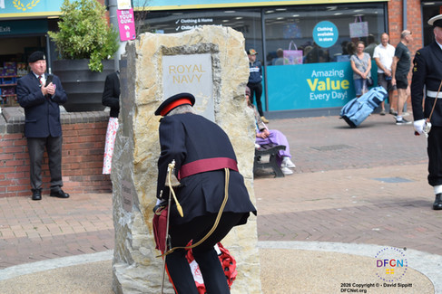 Deputy Lord Lieutenant Laying the Wreath