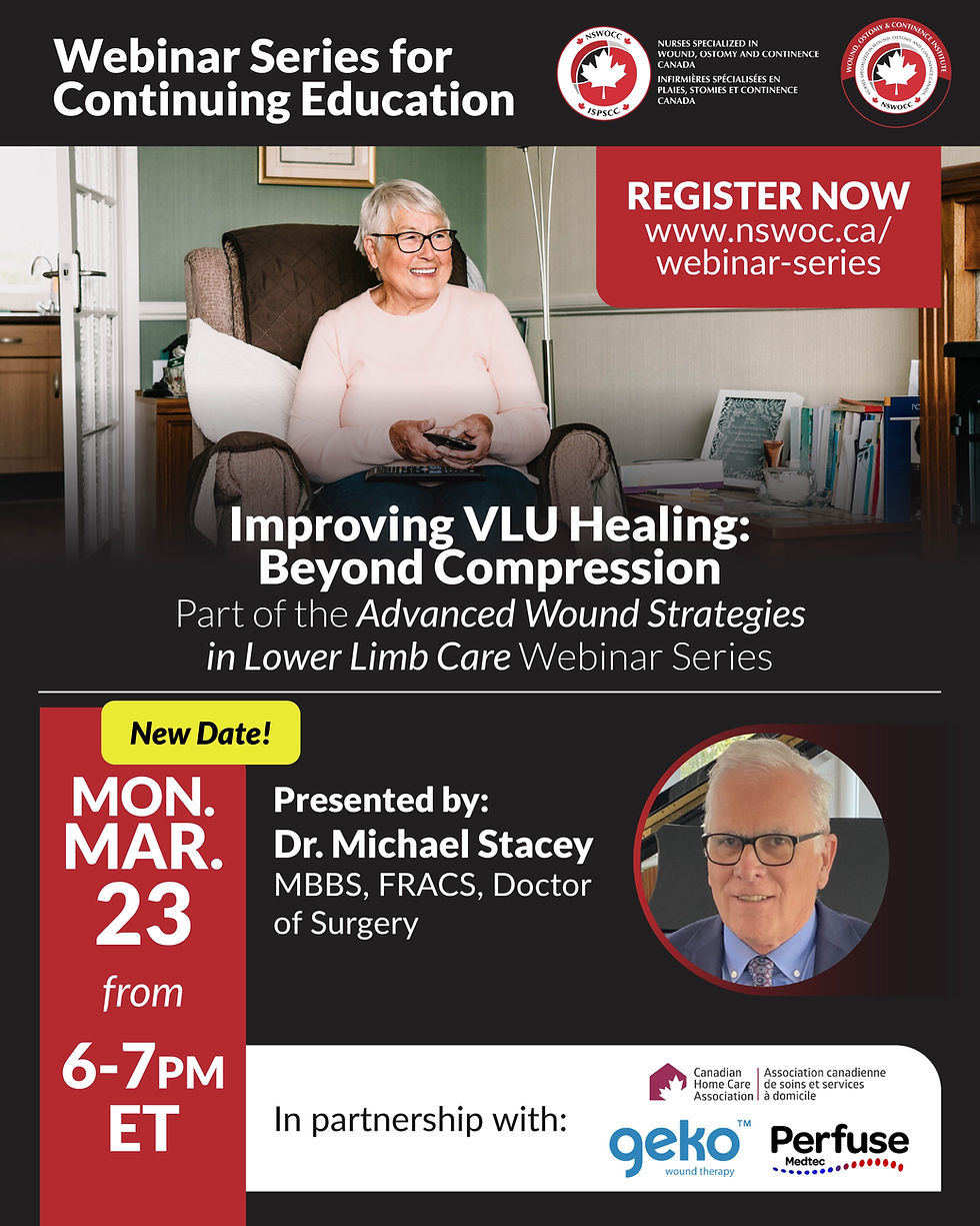 Rescheduled date: Improving VLU Healing: Beyond Compression