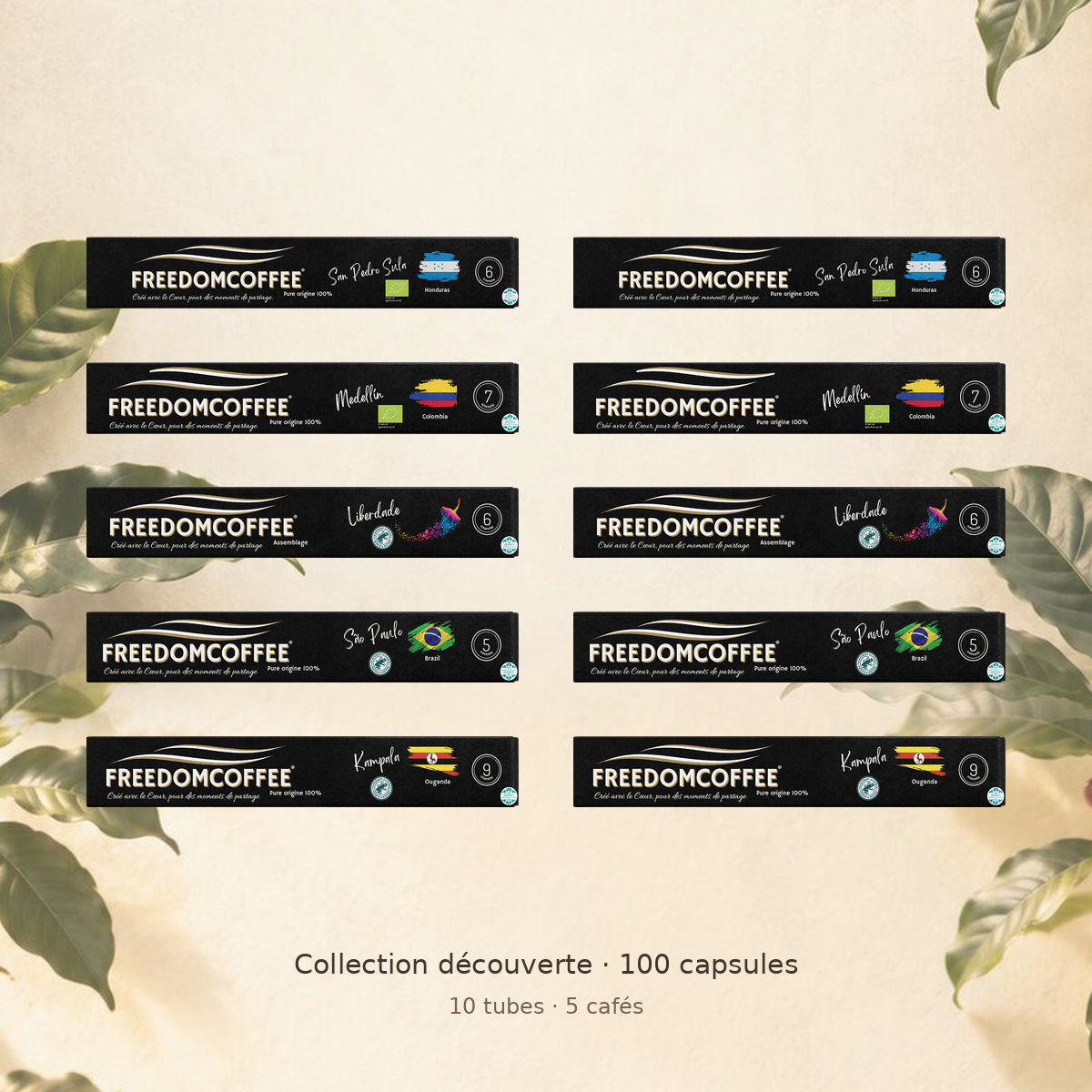 Pack découverte – 100 capsules FREEDOMCOFFEE®