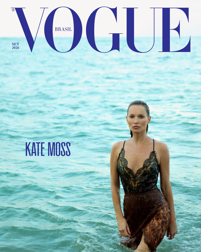 Kate Moss estrela capa da Vogue Brasil de setembro