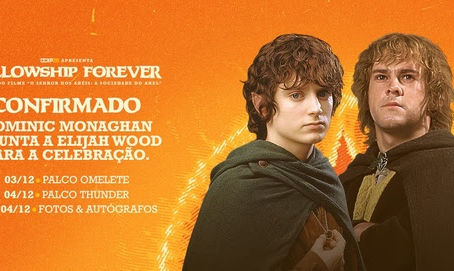 CCXP26 confirma Dominic Monaghan, o Merry de ‘O Senhor dos Anéis’, como segundo convidado da celebração Fellowship Forever