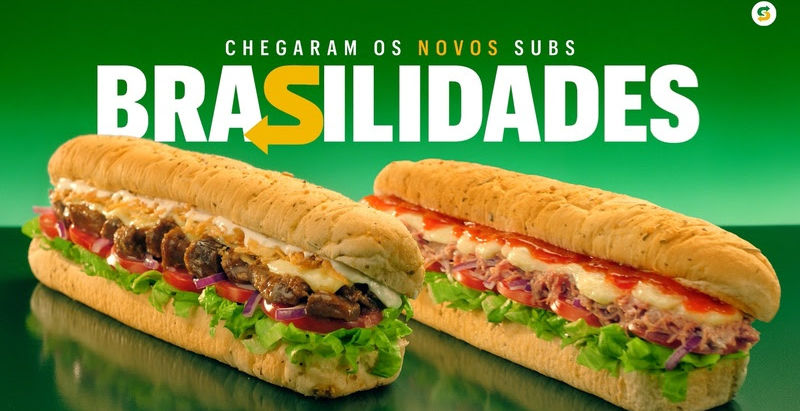 Subway® lança linha ‘Brasilidades’ e brinca em campanha “o país inteiro tá vestindo as nossas cores”