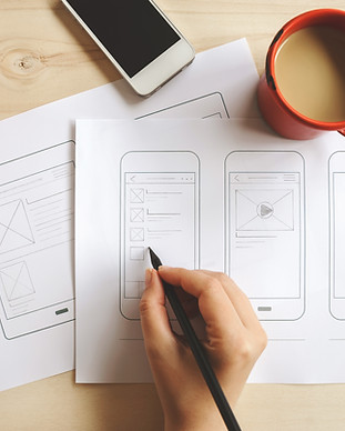Designer wireframe UX