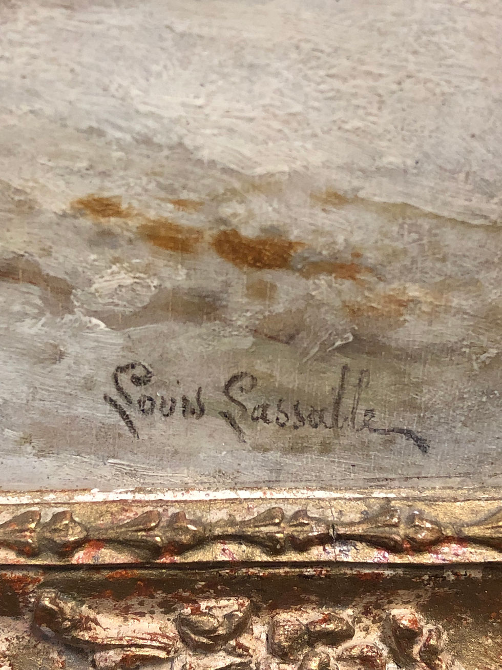 Thumbnail: Louis Lassalle (French 1808- 1885) Small Oil on Panel