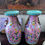 Thumbnail: Exquisite Pair of Chinese Cloisonné Pink ground Marriage Vases