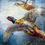 Thumbnail: Pheasants in flight by William E. Powell (British 1878- 1955)