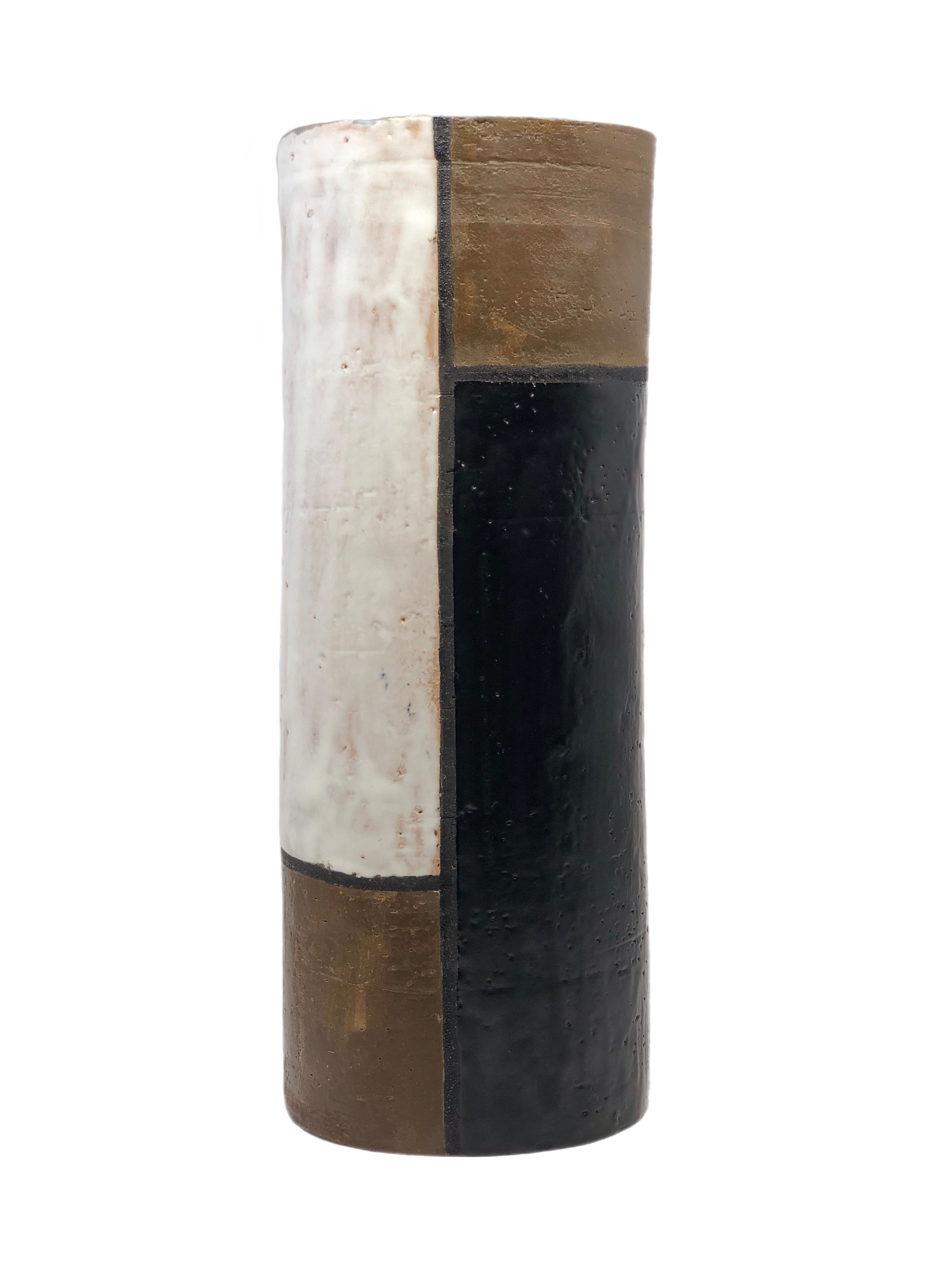 Mid Century Modernist Aldo Londi Ceramic Pottery Vase by Bitossi