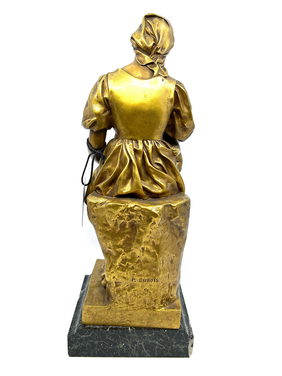 縮圖：Paul Dubois 19th century French gilded bronze "maternité"