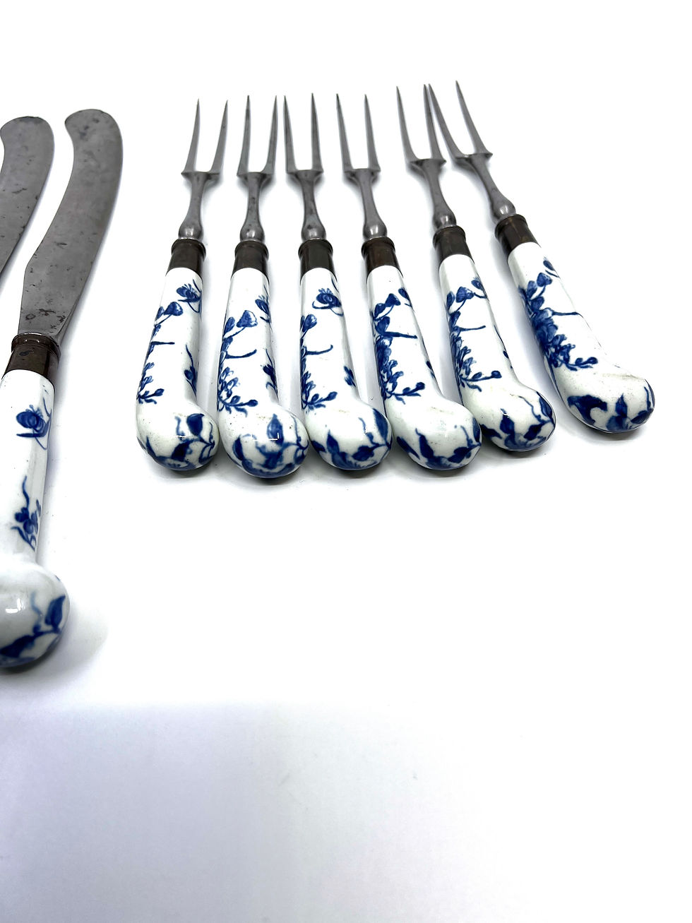 縮圖：A scarce set of 12 -18th Century Worcester blue and white 