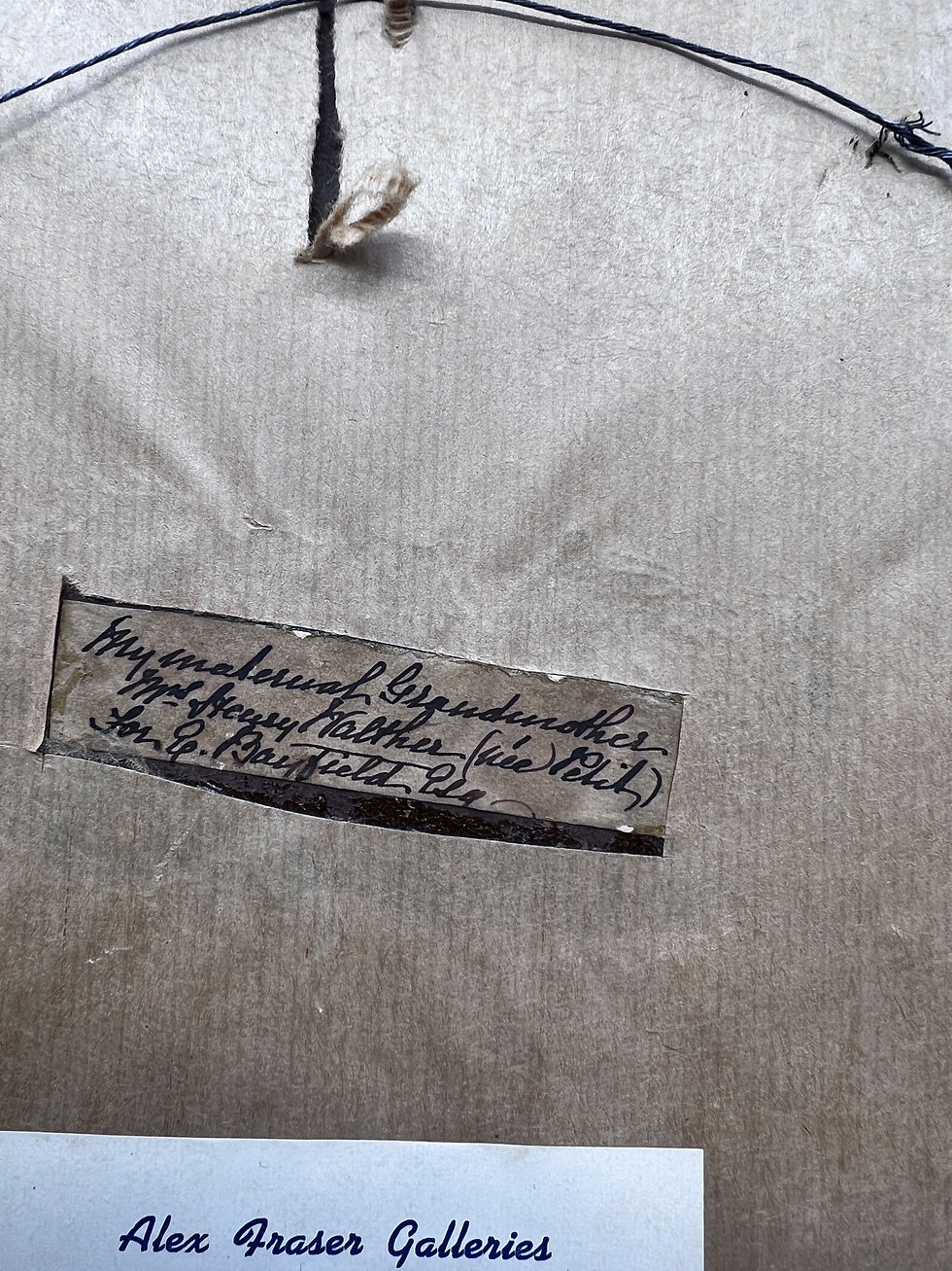 Miniature : A pair of Canadian oil portrait paintings "Bayfield Estate"