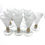 Miniature : Set of 10 Venetian latticino champagne/wine glasses