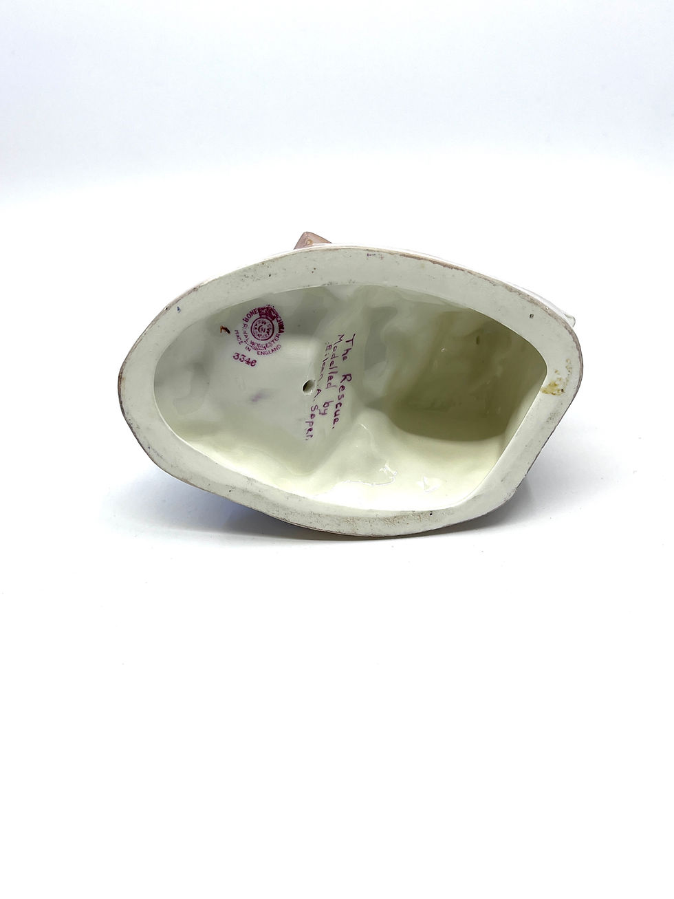 Miniature : Royal Worcester "The Rescue" Modelled by Eileen Soper