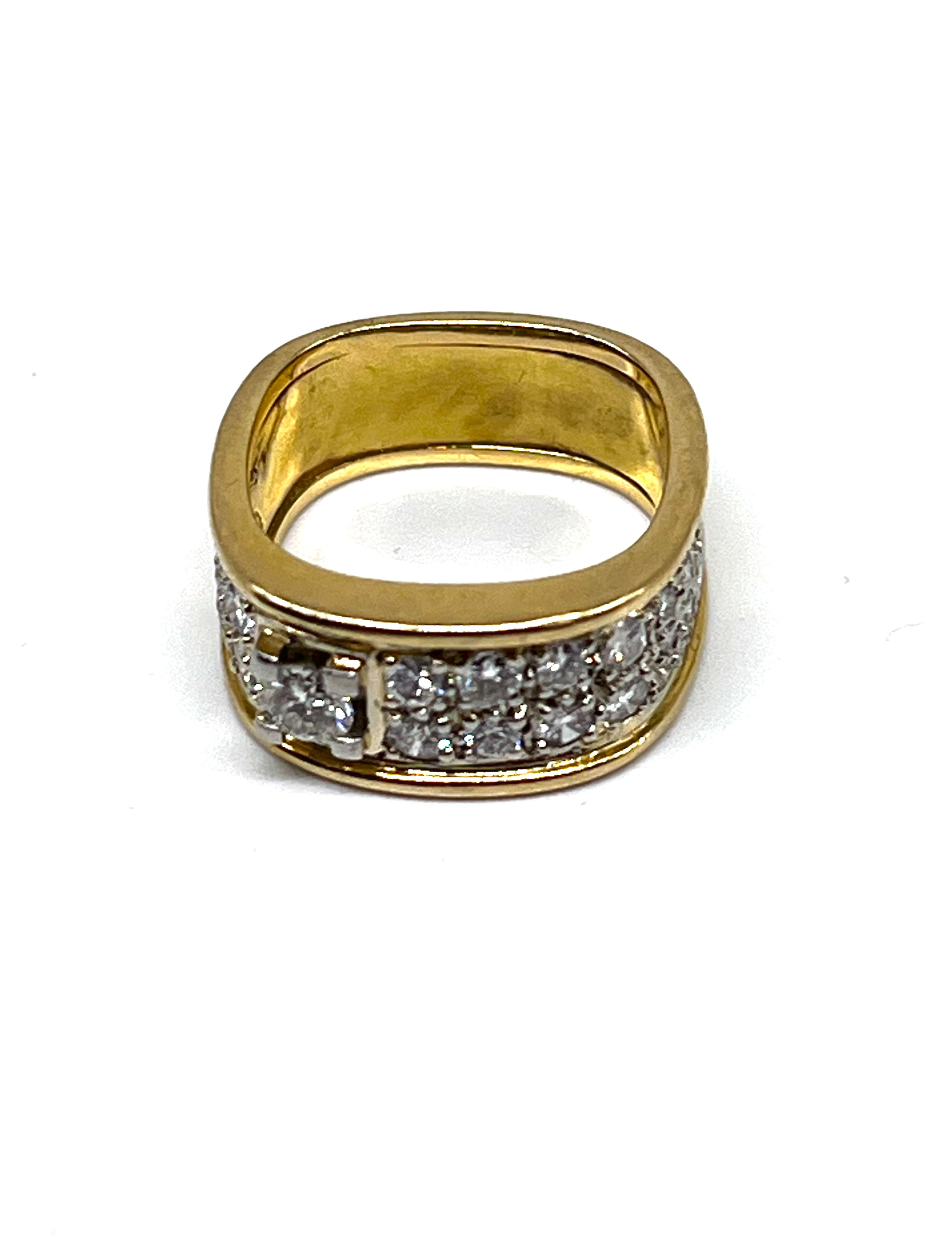 MJ Jewelers 18K Yellow Gold Diamond Band Ring | Size 5.5