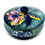 Thumbnail: Moorcroft pottery Round Green orchid lidded trinket  box
