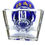 Thumbnail: Val St. Lambert Cobalt blue and gold painted Crystal Vase