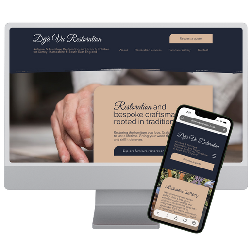 Deja Vu Restoration - Furniture Restoration - Wix Website Build