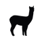 Alpaca silhouette icon